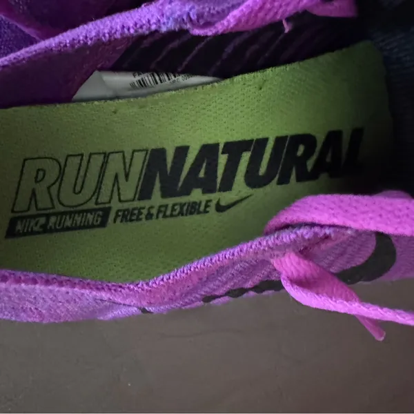Nike Purple and Pink Flyknit Trainers - Image 5