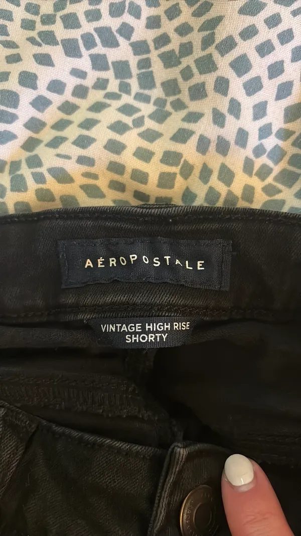 Aeropostale Black Jean Shorts - Image 4