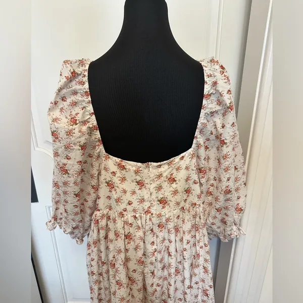 Arula B Puff Sleeve Floral Maxi Dress Bohemian Flowy Plus Size Altar’d State - Image 6