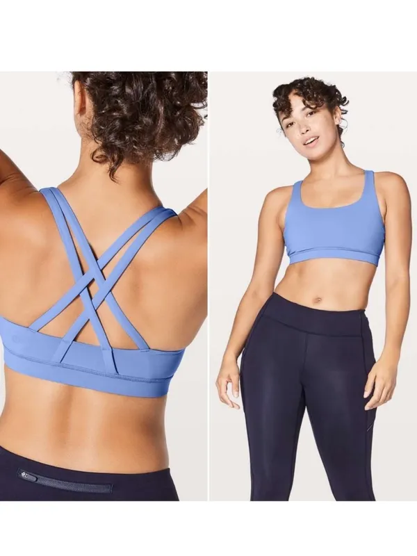 Lululemon Energy Bra in Lullaby Blue Size 8 Sports Bra - Image 3