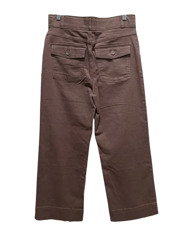 Bagatelle Collection Wide Leg Cropped Pants High Rise Brown Women’s Size 6 NWT - Image 7