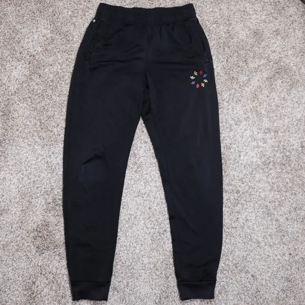Adidas Kids Black Adicolor‎ Track Pants Shattered Trefoil Tapered Joggers 13-14Y - Image 2