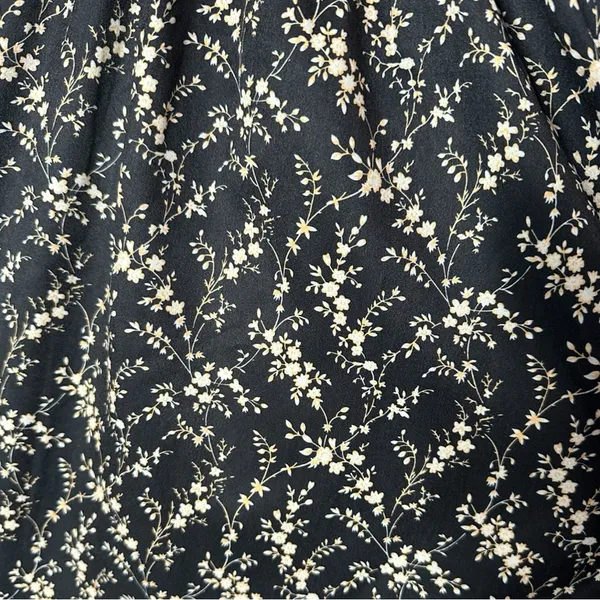 Baltic Born Lotta Black Floral Smocked Dress XS - Image 15