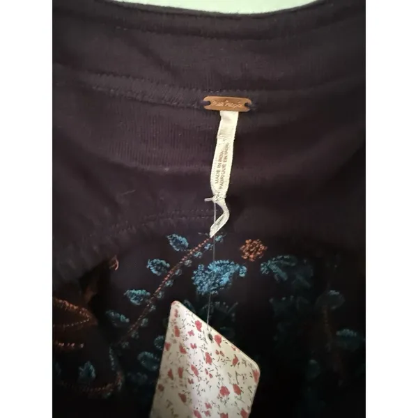 FREE PEOPLE FLIRT ALERT‎ TUBE TOP Black Turquoise Orange WOMEN'S Small - Image 5