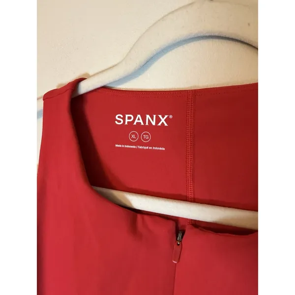 Spanx Booty Boost V-neck Dress Red Sz XL NEW $138 - Image 5