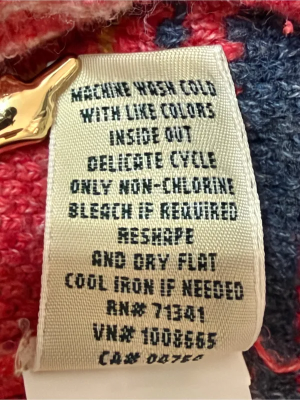 L.L. Bean Women’s Crewneck Longsleeve Multicolored Sweater Size Medium - Image 6