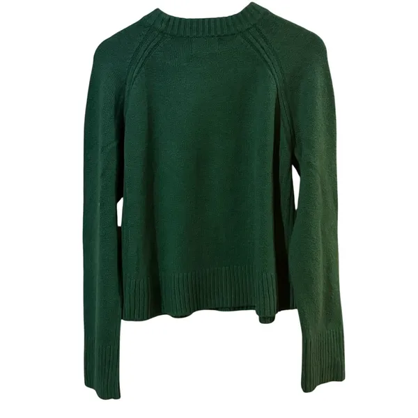 Old Navy Field of Green So Soft Loose Crew Neck Cropped Sweater - Image 3