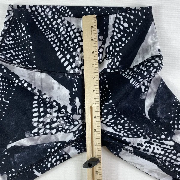 Lululemon Leggings Womens 6 Wunder Under High Rise Mist White Black LW6H08S SMWK - Image 6