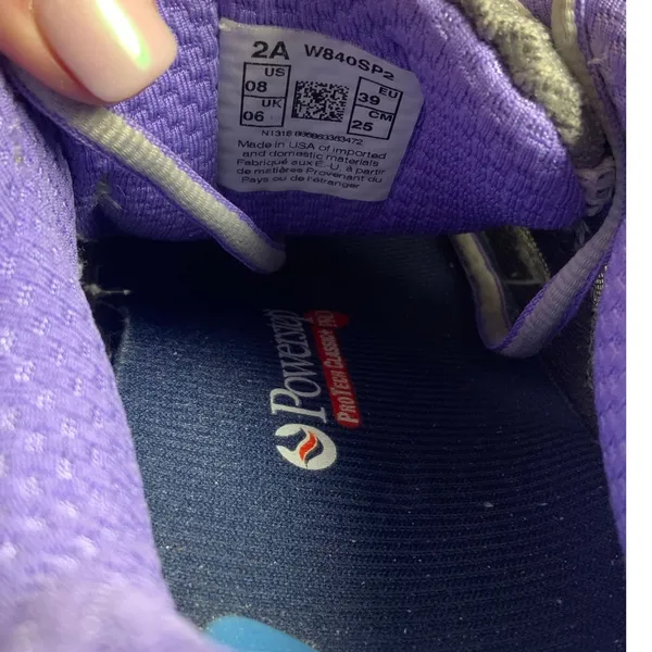 New Balance 840v2 women's running shoes silver/ purple‎ size 8 - Image 10