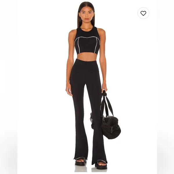 Revolve STRUT-THIS Black slit leggings - Image 3