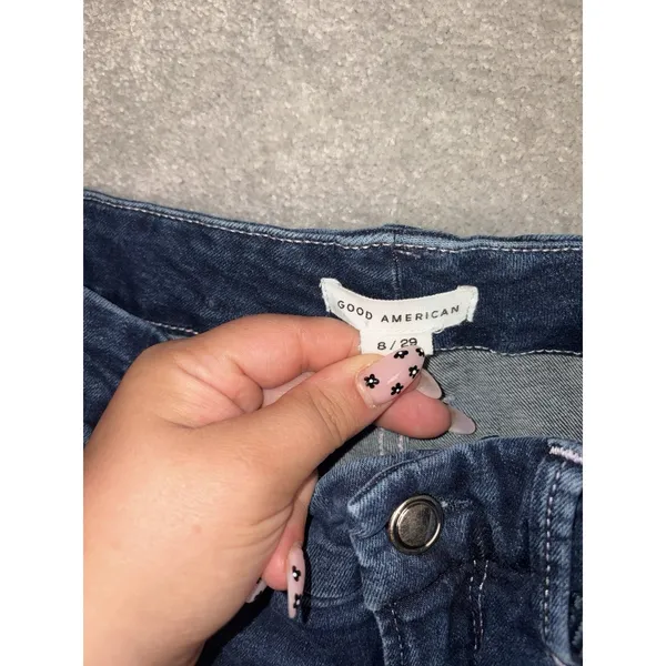 good american good legs cropped high rise skinny jeans 8/29 - Image 4