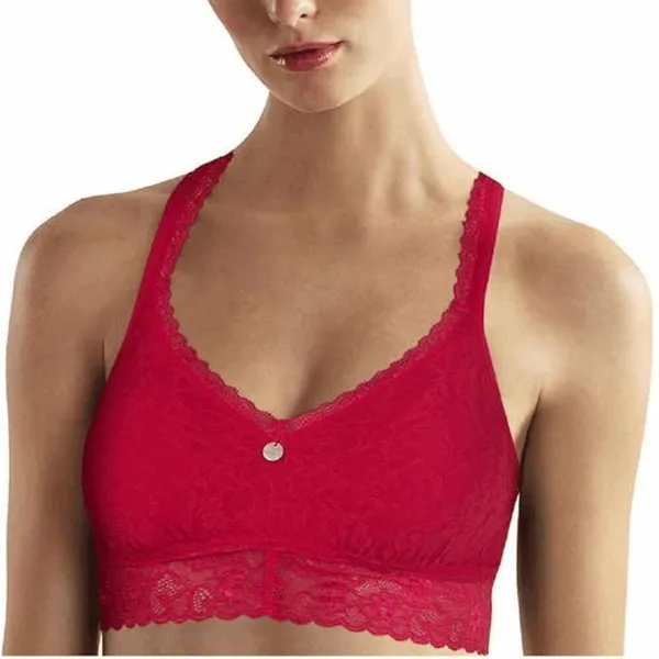DKNY Intimates Red Lace Racerback Bralette Valentines Day XS - Image 5