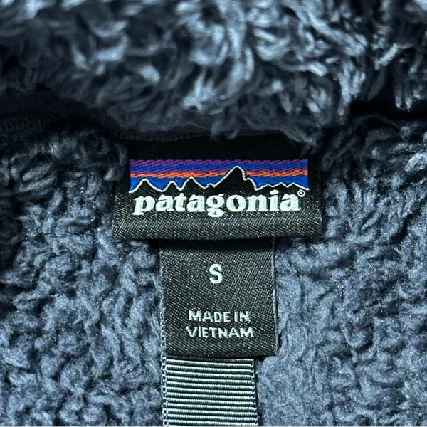 Patagonia Women's S Smolder Blue Gray Los Gatos 1/4-Zip Sherpa Fleece Pullover - Image 5