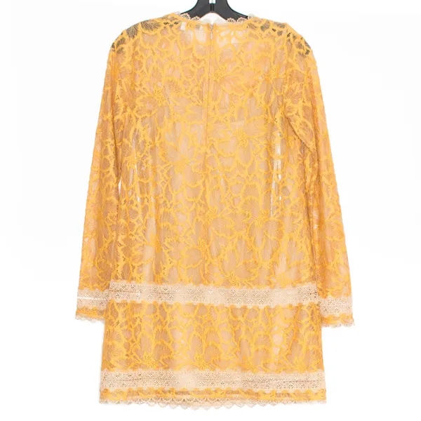 NWT Lovers + Friends Dress Senorita Cottagecore Romantic Floral Lace Honey Small - Image 3