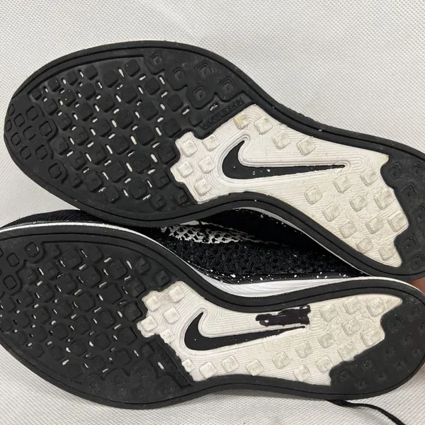 Nike Flyknit Racer 'Black White" Knit mesh low sneaker shoe 526628 020 SZ 5.5 - Image 8