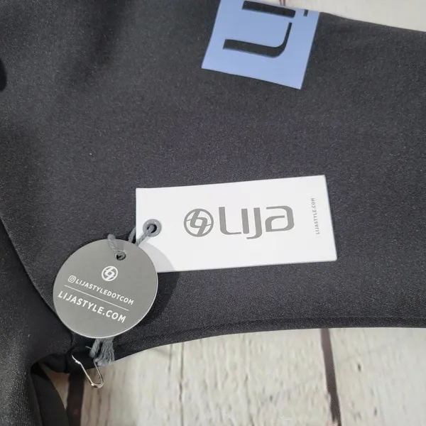 LIJA Women's Black‎ Royal 1/4 Zip Moisture Wicking Athletic Pullover Top S - Image 10