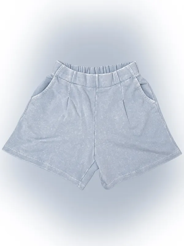 NWT Aerie New Heights Trouser Fleece Shorts XS Cloud Blue - Image 3
