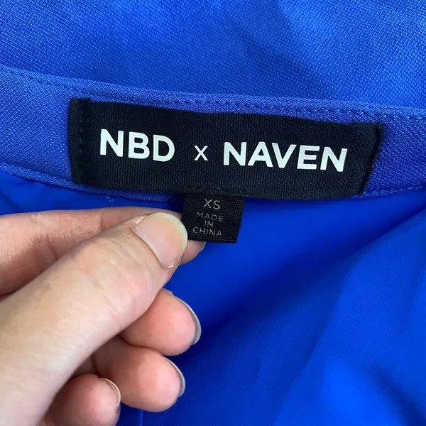 NBD X Naven Elsie Mini Dress in Royal‎ Blue Women’s Size XS Party - Image 2
