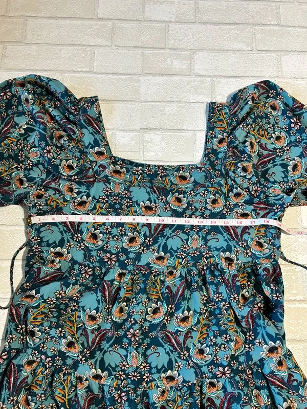 Maurice’s Floral Puff-Sleeve Dress Concert Cowgirl Size Large - Image 4