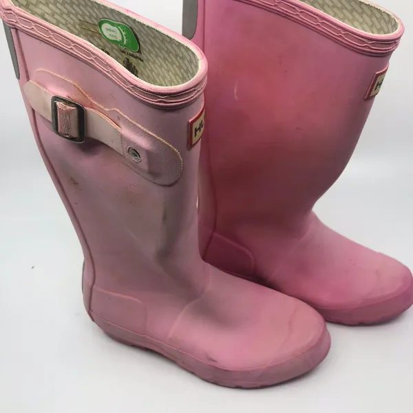 Unisex Hunter Boots Pink Size US 2M/3F - Image 5
