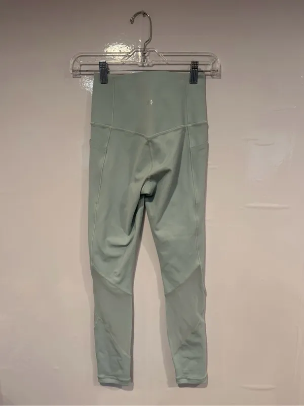Athleta‎ Salutation Stash Blue Mint Green Active Leggings - Image 4