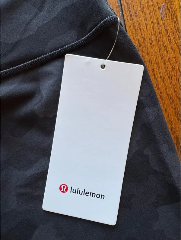 Lululemon Align High Rise 28” Heritage Camo Deep Coal Black Size 10 NWT - Image 5