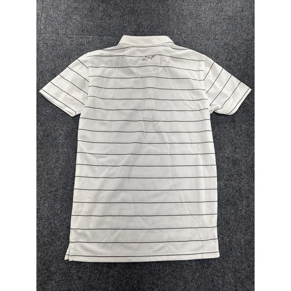 Greg Norman Play Dry Golf Polo Shirt White Black Stripe Women’s Medium NWT - Image 5