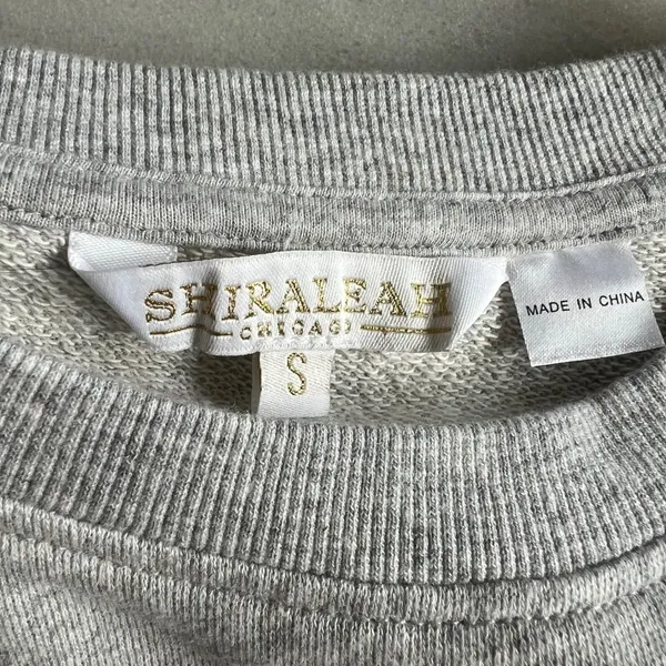 Shira Leah Chicago Festive Sweatshirt Multicolor Embroidered Letters -‎ Small - Image 3