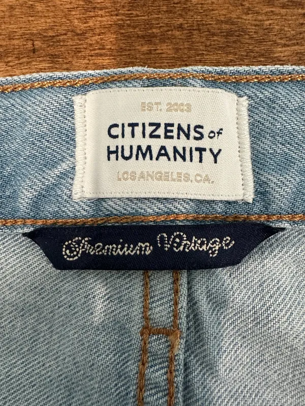 Citizens of Humanity Paloma Baggy Wide Leg Jeans 32 Light Wash - Image 4