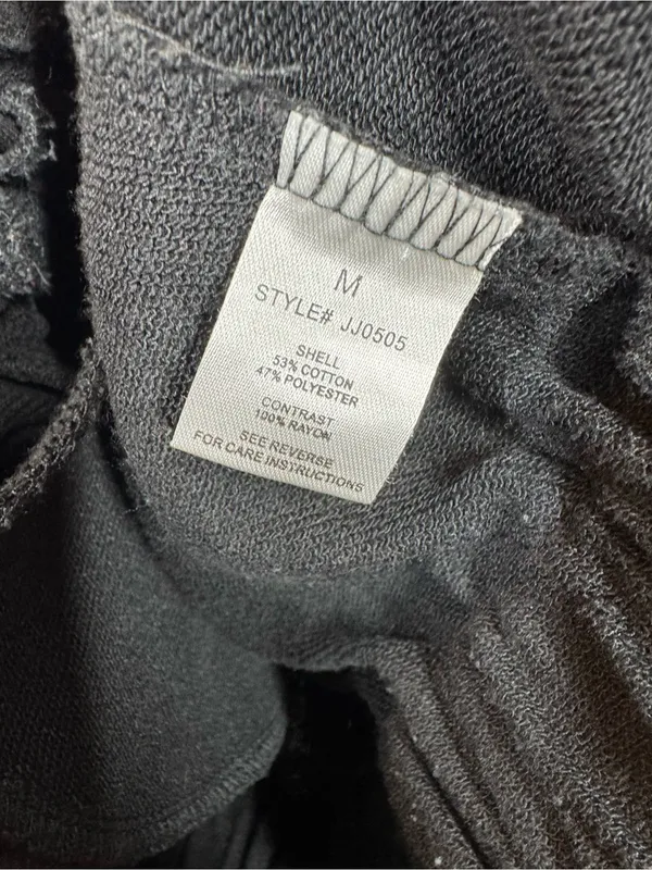 OLI & HALI Black Soft Washed Zip Oversized Hoodie Jacket J505B size medium boho - Image 3
