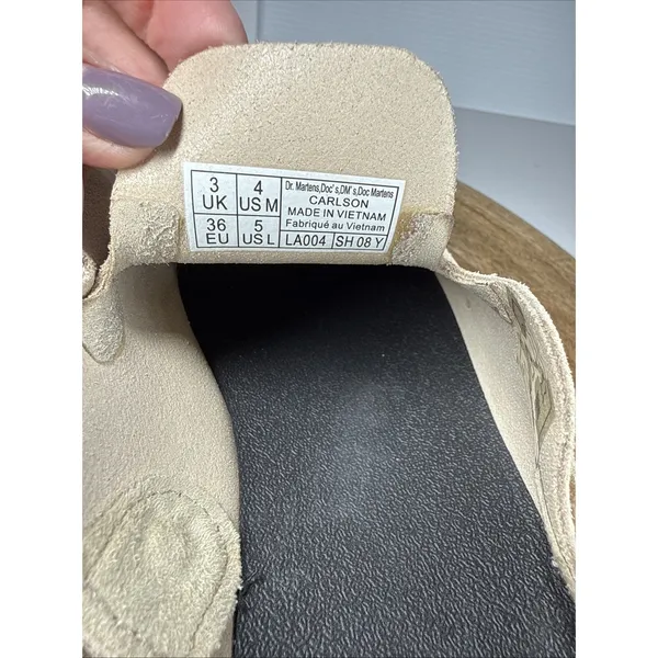 Dr. Martens Carlson Suede Slingback Clogs Mules Women's US 5 UK 3 Warm Sand - Image 15