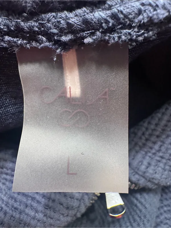 CALIA by Carrie Underwood Slate Blue Quarter-Zip Textured Pullover - Image 3