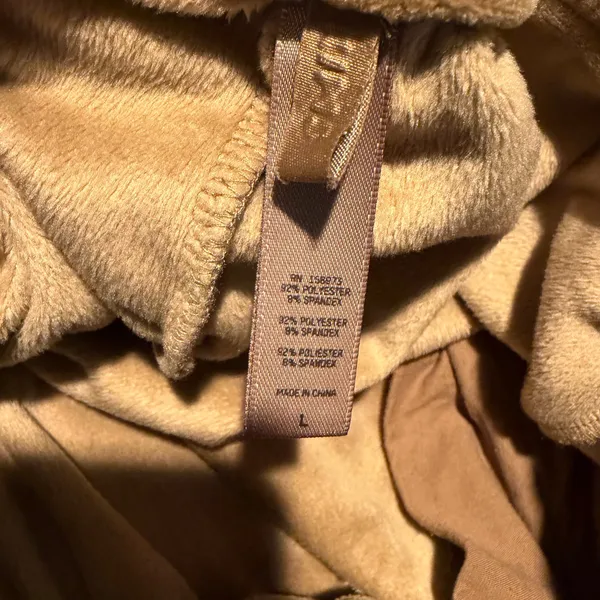 Skims Tan Velour Track Pants Joggers Sweatpants - Image 4