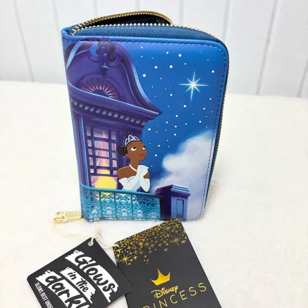 Loungefly Disney‎ Princess and The Frog 15th Anniversary Zip Around Wallet - Image 9