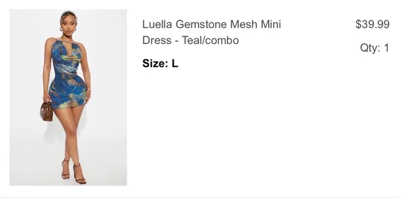 FashioNova Gemstone mini dress - Image 2