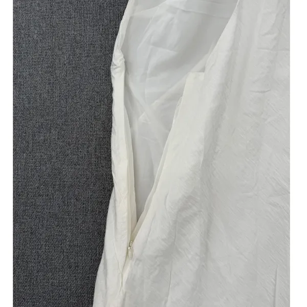 Seven Wonders Revolve Aidana Maxi Dress White Sz Large Beach Minimalist Pockets - Image 5
