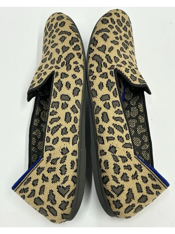 Rothy's Shoes Womens Size 7.5 The Loafer Leopard Print Round Toe Comfort Slip On - Image 9
