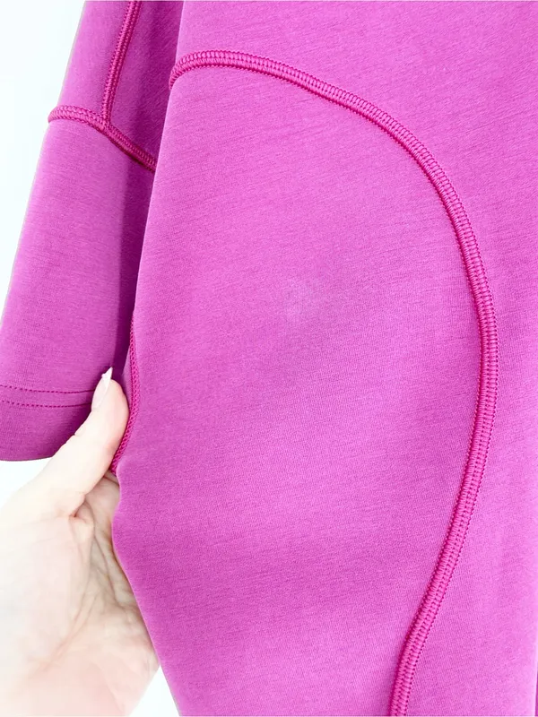 Lululemon Softstreme Gathered T-Shirt Women's 10 Magenta Purple - Image 6