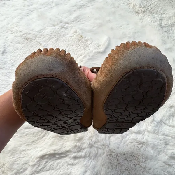 UGG Fur Moccasin Slippers 5 - Chestnut - Image 7