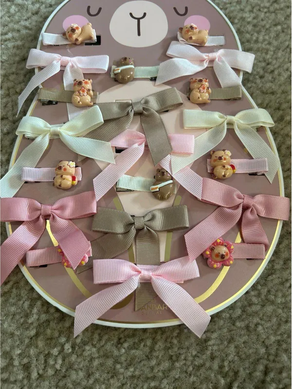A02 ava Olivia bow hair accessories cute - Image 3