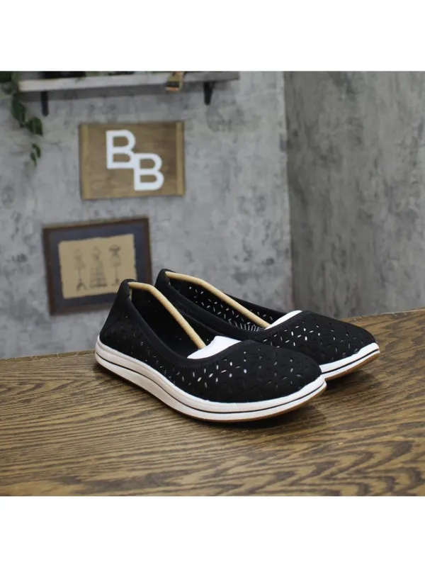 NWT Clarks Breeze Roam Ballet Flat 26177228 Black 9.5N - Image 9