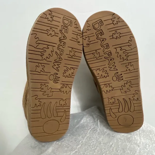 Bearpaw Tristen Chestnut Suede Shearling Boots – women’s Size 7 – (B22)✨ - Image 5