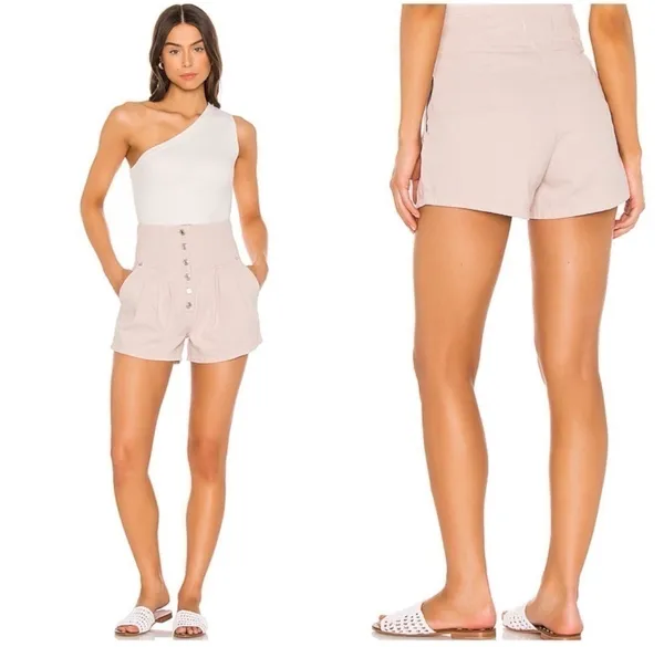 Free people Paris High Waisted Pleated Shorts - Image 2