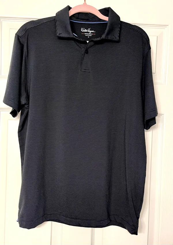 Men’s Walter Hagen Black Performance Polo - Image 3
