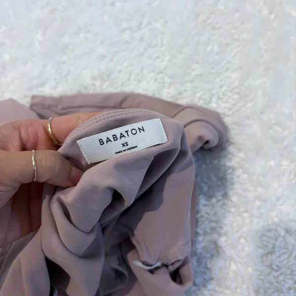 Aritzia Babaton Contour Womens XS Long Sleeve Dusty Preppy College Minimalist - Image 5