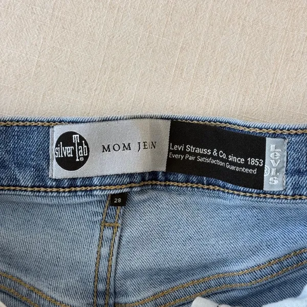 Levi's SilverTab Mom Jeans W28 L27 High Rise Tapered 90s Revival - Image 7