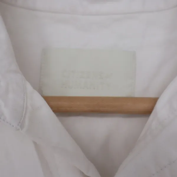 Citizens of Humanity Kayla Shirt Womens S White Cotton Top Excellent - Image 2