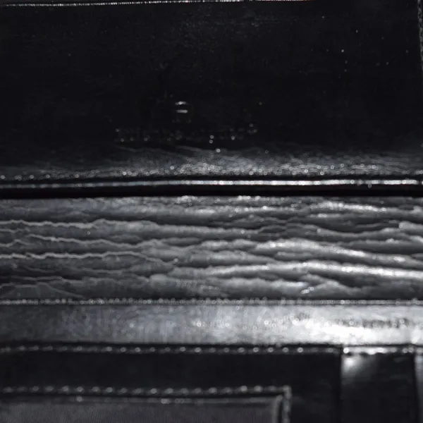 Aigner Wallet, Black, Lizard Embossed Leather - Image 7
