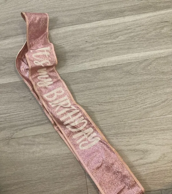 Birthday sash Pink - Image 2