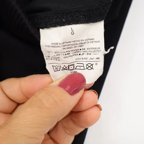 Old Navy Pants Womens L Activewear Black Ruched Side Good - Image 4